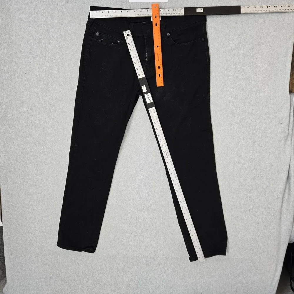 True Religion Men Jeans 34 Black Denim GENO Relaxed‎ Slim 31